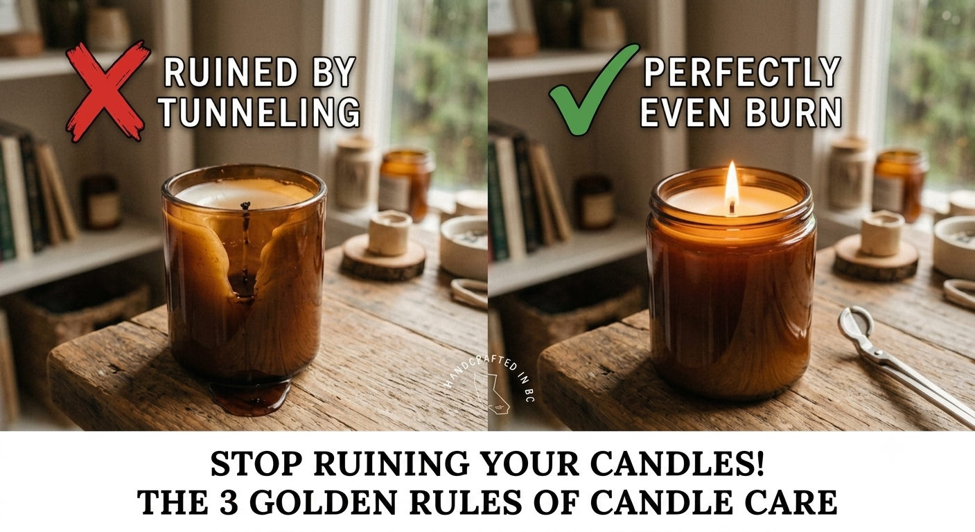 Candle Care 101: 3 Easy Tips to Prevent Tunneling & Make Your Candle Last Longer