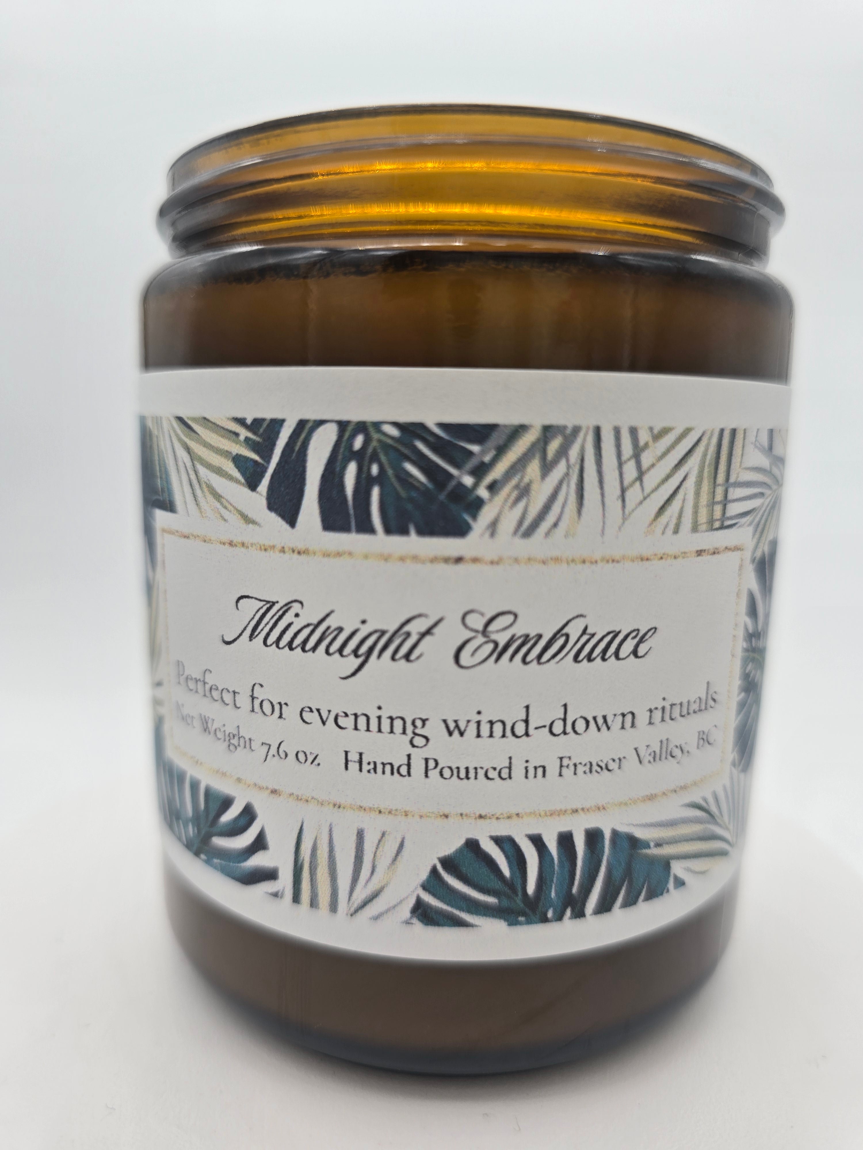 Midnight Embrace | Relaxation & Sleep Ritual Soy Candle Unwind, reset, and let the day drift away. 