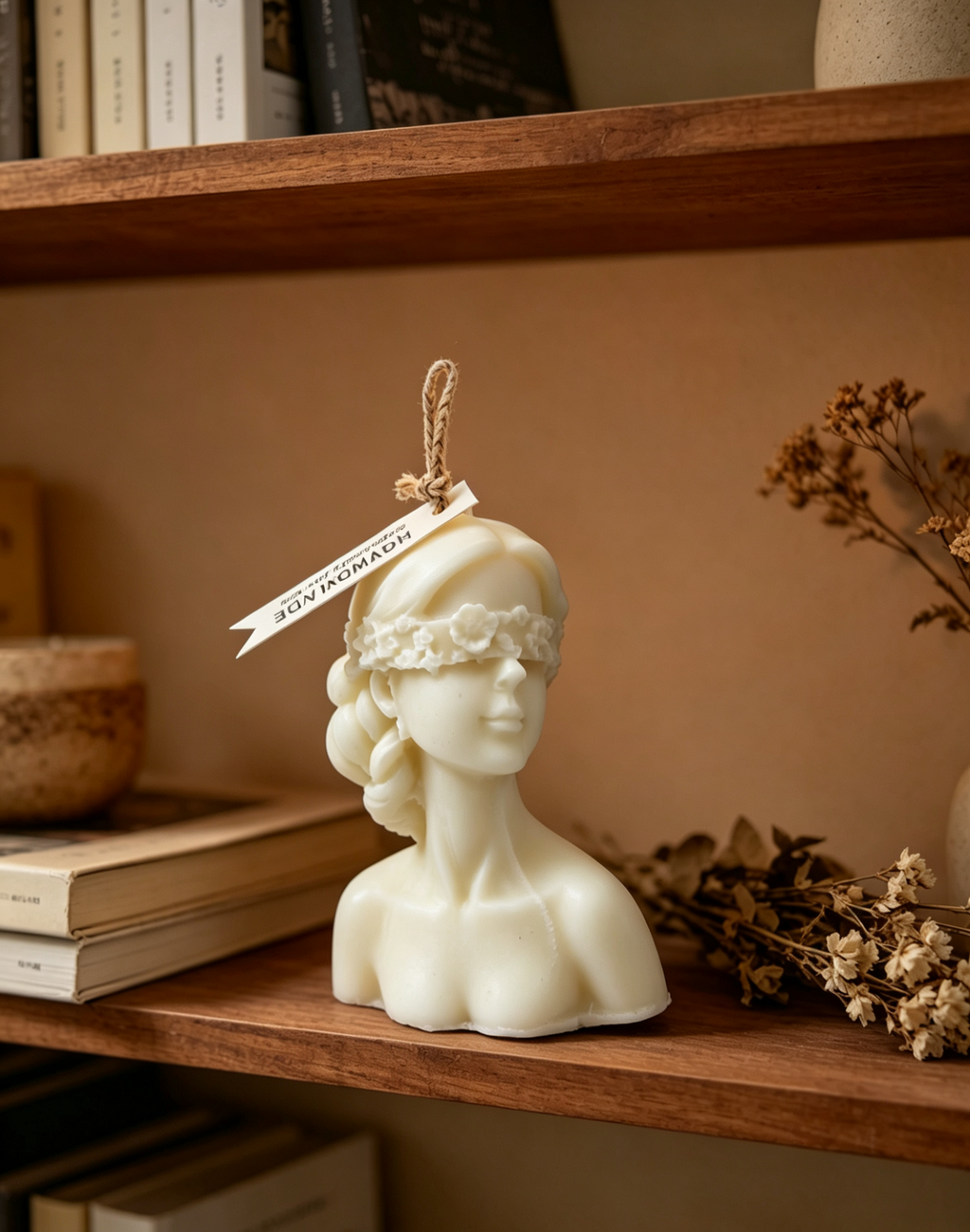 Signature Artisan Bust Candle, Timeless Elegance & Poetic Mystique